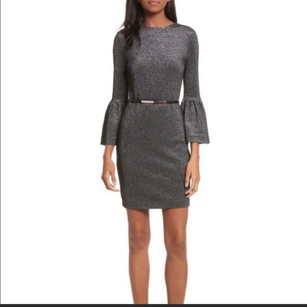 Ted Baker Gray Sparkle Dress